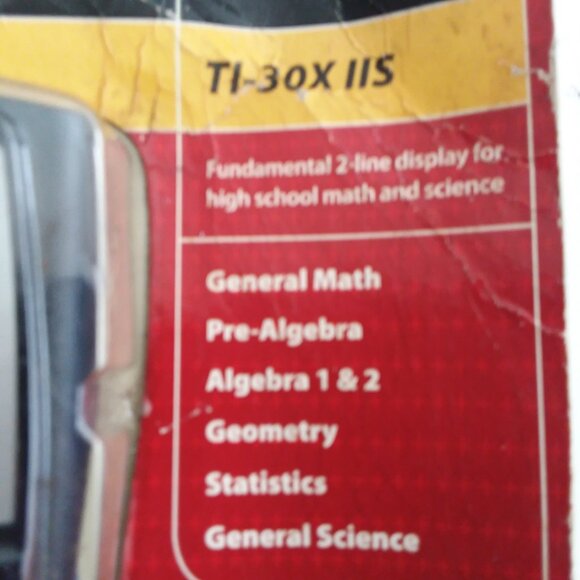 Calculator Texas Instruments TI-30X IIS Solar Battery Scientific School Algebra - Picture 4 of 5